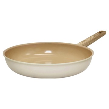 cuoco 北歐系列 暖白仙子IH超級陶瓷不沾平底鍋  1個  30cm