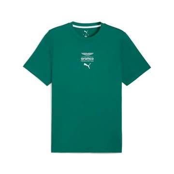 PUMA Aston Martin Aramco F1® Team 奧斯頓·馬丁 Logo短袖T恤 男性