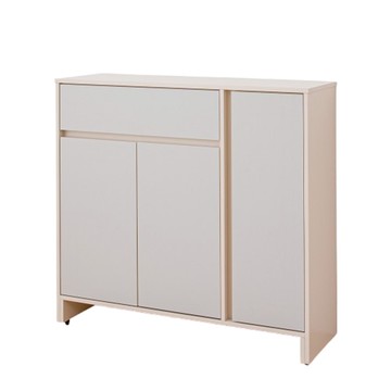 【MUNA家居】萊米克4X3.5尺鞋櫃/共三色奶茶雙色