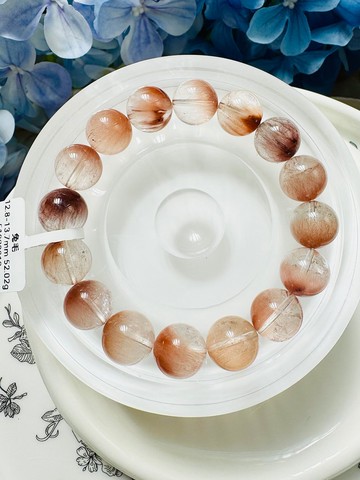 收藏貓眼拉絲半盆溫柔粉橘兔毛12.8-13.7mm52.02g細絲星閃氣質