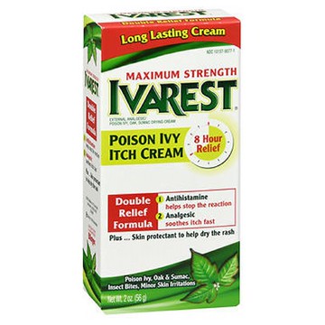 Ivarest Poison Ivy Itch Relief Cream Maximum Strength 2 oz by Ivarest