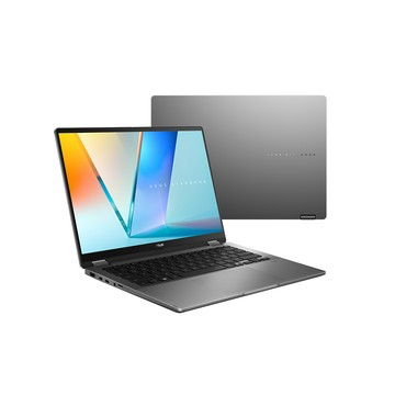 ASUS Vivobook 14 Flip 14吋AI效能翻轉觸控OLED筆電灰色(Ultra 7 355/16GB/512GB/WIN11/TP3407AA-0033G355)