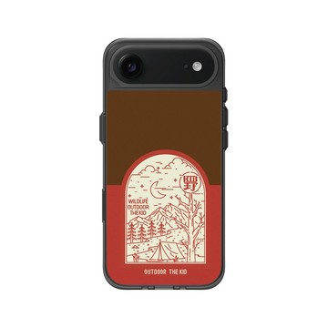 iPhone Air Clear (相機按鈕) 酷墨灰 - KID - 夜宿露營KID