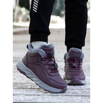 媽媽棉鞋2024冬季加絨中老年健步鞋厚底雪地靴女士保暖舒適老人鞋