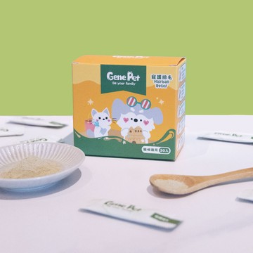 【GenePet】貓咪排毛粉 （30包/盒）| 含有鱉蛋粉，讓貓咪一邊排毛一邊護毛 | 排毛粉 貓咪適用 寵物保健