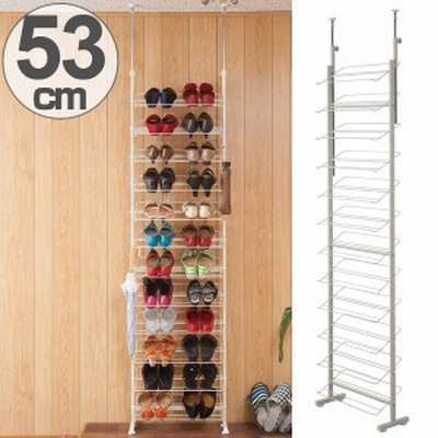 つっぱり シューズラック スリムタイプ 突っ張りラック 靴収納 スチール製 幅29cm 突っ張り シューズ ラック 靴 下駄箱 収納棚 スリム 通販 Lineポイント最大get Lineショッピング