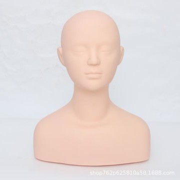 皮膚管理頭模學美容假人頭頭部模型美容模特頭臉部按摩頭模嫁接睫
