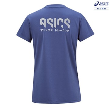ASICS 亞瑟士 短袖上衣 女款 KATAKANA 亞洲版型 訓練上衣 2032D084-400
