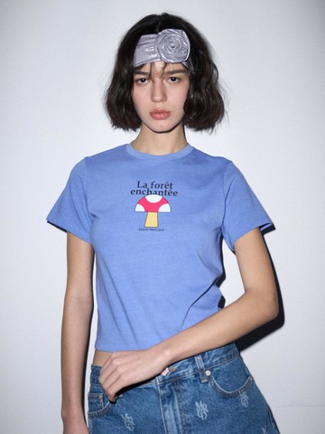 SLIM TSHIRT ENCHANTEE : BLUE