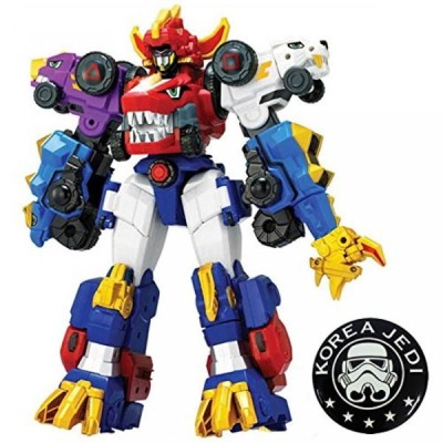 ロボット [TUBAn] Dino Core Ultra D-Buster Tyranno Transforming Robot Toy + Pin Badge 1.7" (KOREA JEDI) Free Gift