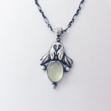 【古典系列2】葡萄石925銀項鍊