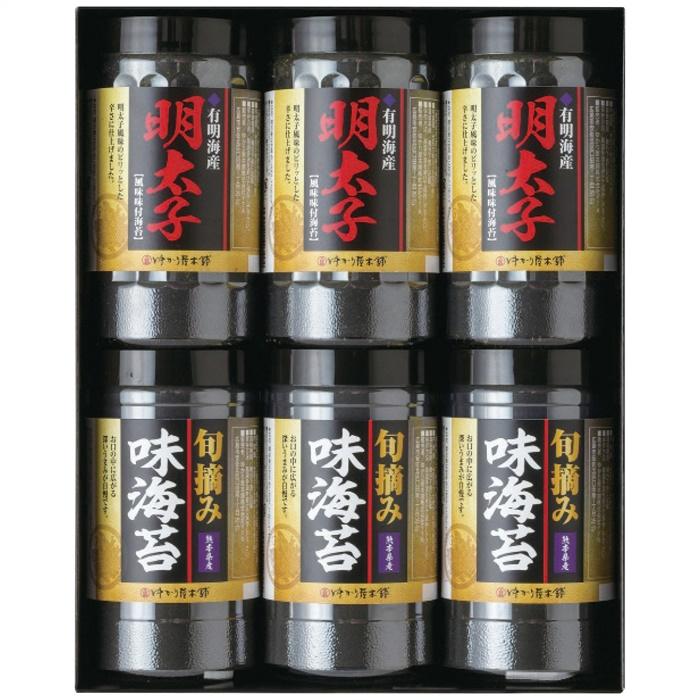 ゆかり屋本舗　有明海産 明太子風味＆熊本有明海産 旬摘み味海苔セット YOI-30　内祝 お返し プレゼント 記念品