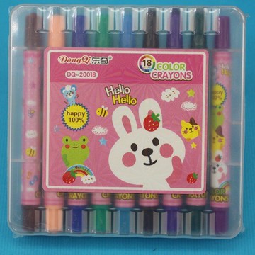 18色旋轉蠟筆 東奇DQ-20018(短型盒裝)/一小盒18色入(促110)-萬【APP滿額下單10%點數(單一帳號最高5000點)】1/31止
