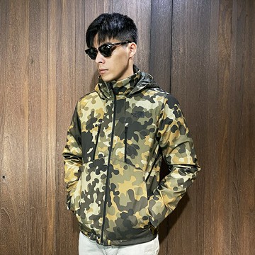 美國百分百【全新真品】THE NORTH FACE 防風外套 棉質 保暖 TNF 厚外套 logo 迷彩 CD28