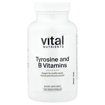 Vital Nutrients, 酪氨酸和 維生素 B 群，100 粒全素膠囊