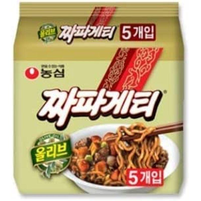 韓チャパゲティ 5袋 韓国ラーメン 韓国風ジャージャー麺