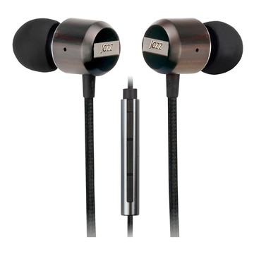 INTOPIC 廣鼎 JAZZ-i115 偏斜式木質耳機麥克  輕質鋁合金  獨立音量大小聲控制按鍵  附收納袋  單一顏色  1個