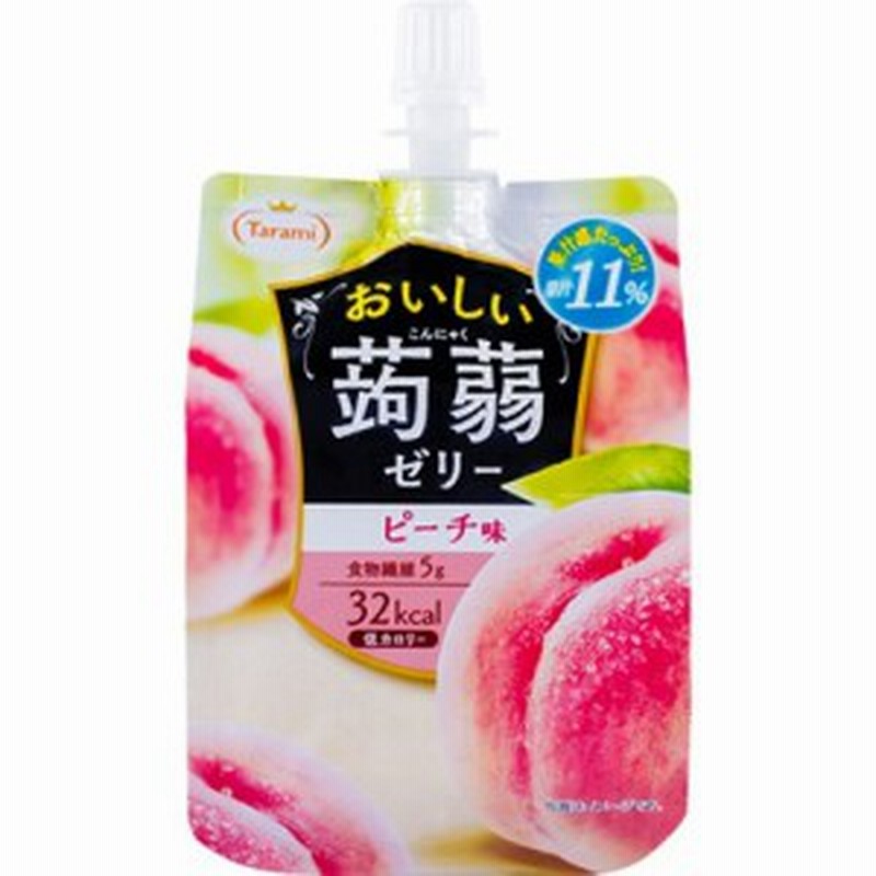 おいしい蒟蒻ゼリー ピーチ味 150g 6コ入 ダイエットゼリー 通販 Lineポイント最大1 0 Get Lineショッピング