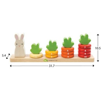 [福利商品]7-2_tender leaf 數數蘿蔔疊疊樂, TL8407, 18個月以上, 1組