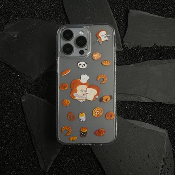 面包小偷ins韓系蘋果手機殼17/16殼新款亞克力iPhone13/14promax防摔透明iphone15/12pro個性軟殼保護套