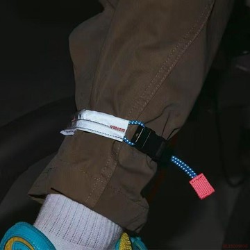 桃園出貨✨2025新款公路騎行反光綁腿帶夜騎自行車反光束腳褲裝備夜跑安全帶