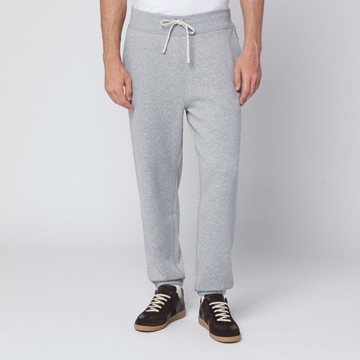 Grey cotton-blend jogging trousers
