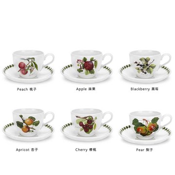 Botanic Pomona水果系列-280ml咖啡杯盤(6入套組/10盎司)