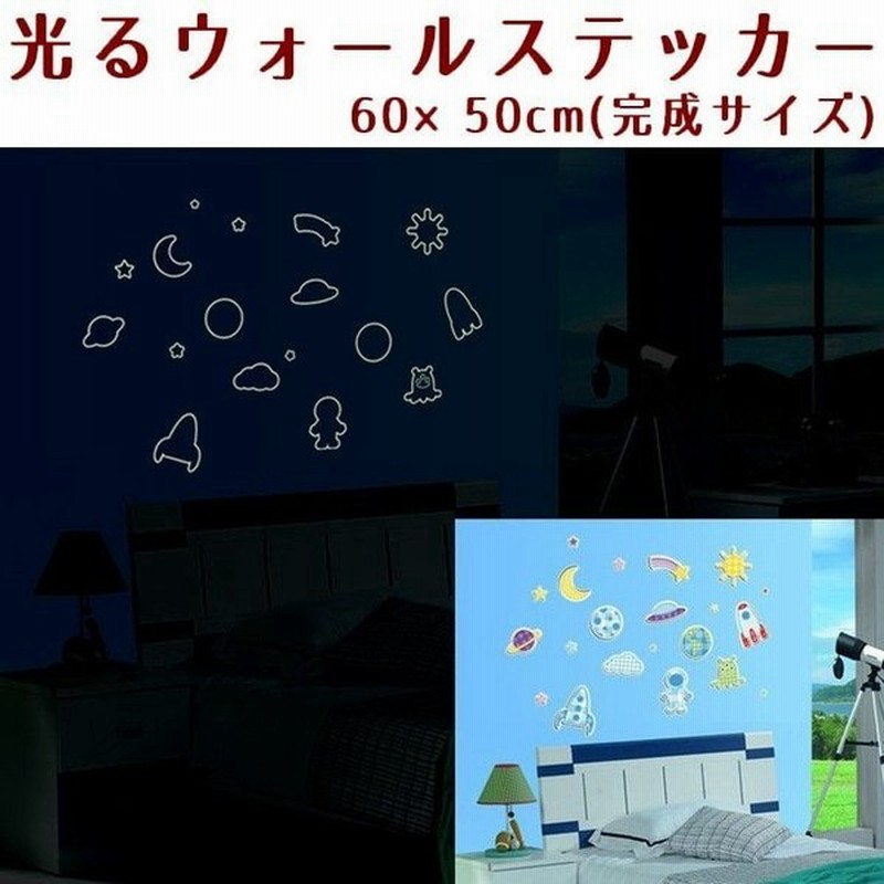 光るウォールステッカー 壁紙シール 夜光 蓄光 ウォールシール ロケット Ufo 夜光シール 夜光ステッカー 可愛い かわいい おしゃれ きれい 壁シ 通販 Lineポイント最大0 5 Get Lineショッピング