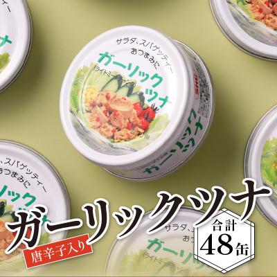 ふるさと納税 焼津市 ガーリックツナ48缶入(a30-047)