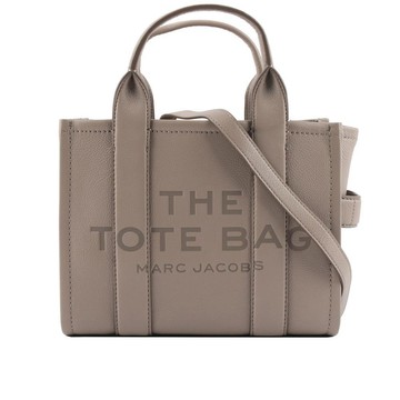 MARC  JACOBS THE LEATHER TOTE 粒面皮革小款托特包(水泥灰)