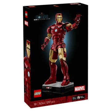LEGO 漫威系列 鋼鐵人 Mark 3 典藏版 Super Heroes 76344  混和顏色  1套