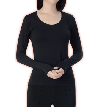 【MORRIES】石墨烯蓄熱輕磨毛圓領女保暖衣MR776