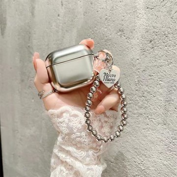 小眾簡約冷淡風磨砂銀適用airpodspro耳機殼電鍍純色4代蘋果無線藍牙耳機殼AirPods3代文藝女Pro2硅膠殼高級