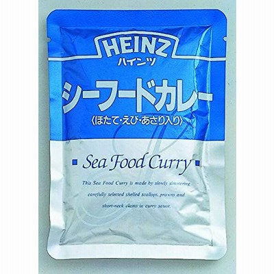 HEINZ(ハインツ) シーフードカレー ホタテ/えび/あさり入り 海鮮カレー ピリ辛 200g×10袋