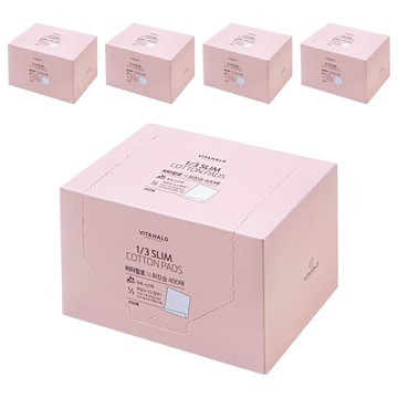 VITAHALO 1/3超薄化妝棉  400片  5盒