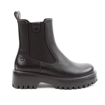 【Utrue 悠初生活】HEAVENLYFEET｜英國舒適休閒女鞋 切爾西厚底短靴-Alana(黑色)-廠商直送