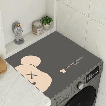 滾筒洗衣機蓋布臺面墊床頭柜墊子硅藻泥雙開冰箱頂部遮塵防水曬罩