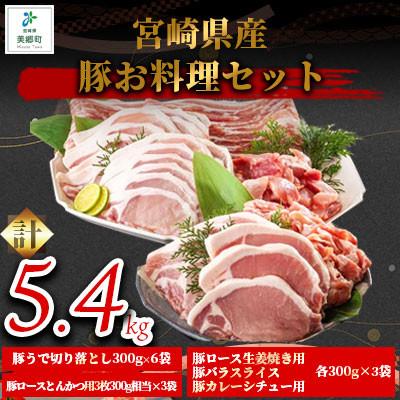 ふるさと納税 美郷町 宮崎県産豚肉お料理セット 5.4kg