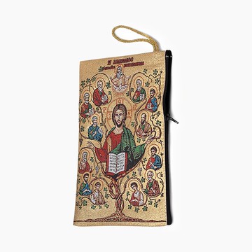 生命樹大號23*15 cm 玫瑰念珠小包 掛毯編織手機套 土耳其1781621