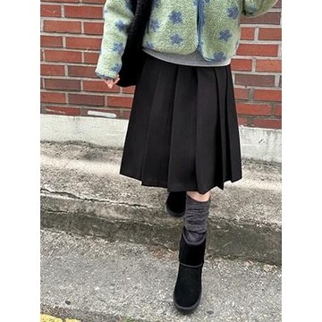 Codibook｜韓國 DAILYJOU 高腰百褶中長款裙褲［預購］裙子 百褶裙 女裝