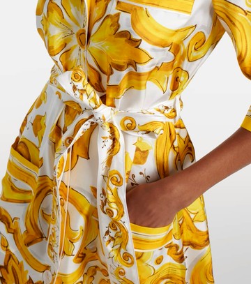 Dolce & Gabbana Majolica silk twill maxi dress