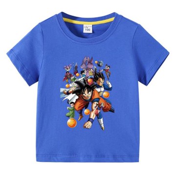 七龍珠短袖童裝純棉兒童上衣男童夏裝女童新款半袖寶寶透氣T恤5歲
