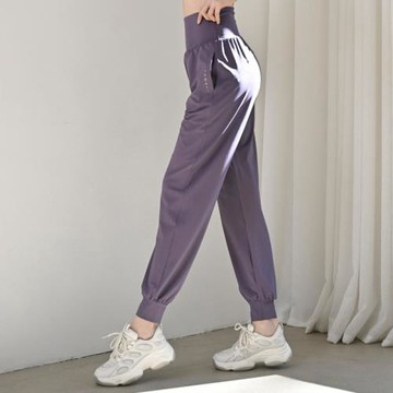 瑜伽服運動女單長褲套專業跑步時尚新款氣質高端健身服套裝批發