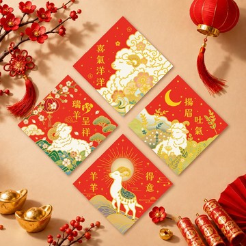 【早鳥優惠中】溫暖插畫新年春聯 | 2027羊年春聯 | 創意春聯