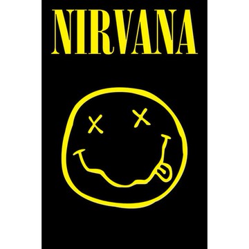 超脫樂團 NIRVANA 笑臉LOGO海報