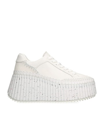 Chloé Leather Nama Runner Platform Sneakers