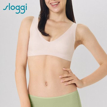 sloggi-ZERO FEEL Soft Bra全新零感系列後扣式V領無鋼圈內衣 香芋紫｜88-351 UY