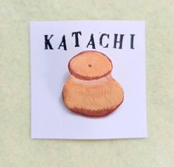 胸針 蘑菇 法國長棍麵包 麵包 手繪 獨一無二