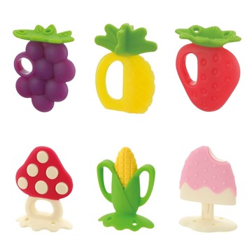 日本 Richell 矽膠咬咬固齒器(附盒) 6款可選