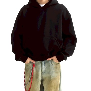 【AMERO】男裝 女裝 長袖刷毛帽Ｔ 短寬版型